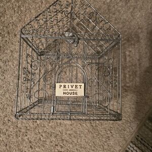 Wire Birdcage - Silver
